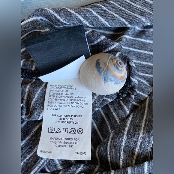 Nike Beach Cover Up S Grey/White Stripes - Picture 9 of 9